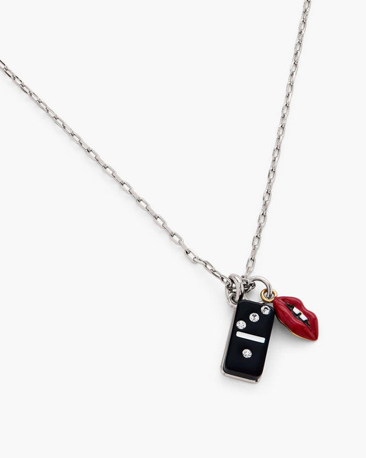 The Trinket Pendant Necklace Silver/Multi
