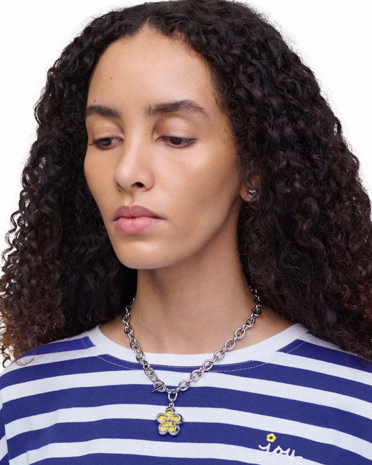 The Daisy Puzzle Necklace Silver/Multi