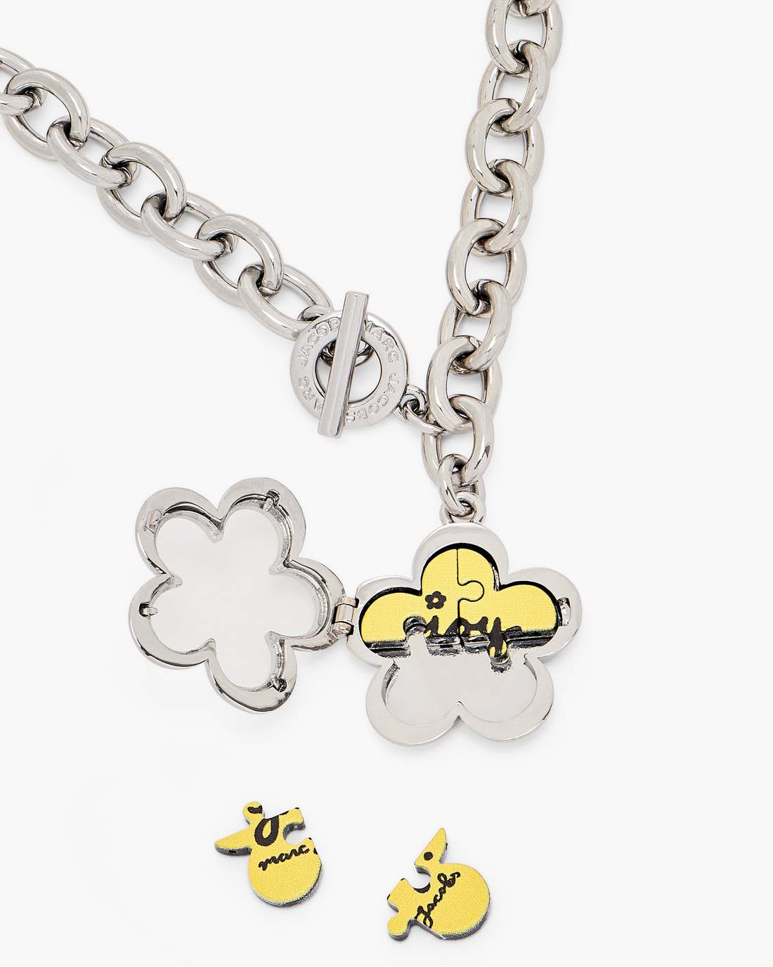 The Daisy Puzzle Necklace Silver/Multi