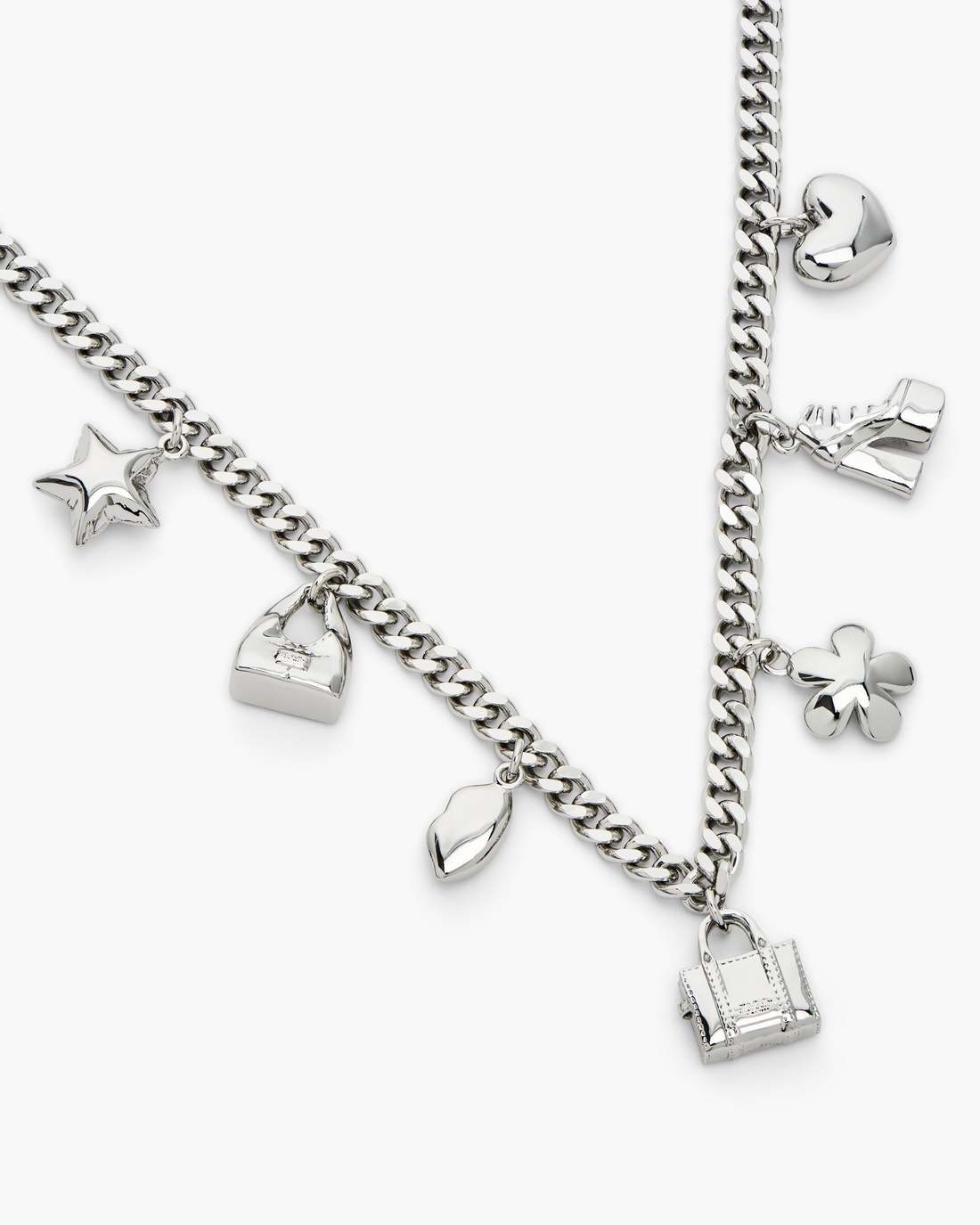 The Mini Icon Charm Necklace Light Antique Silver