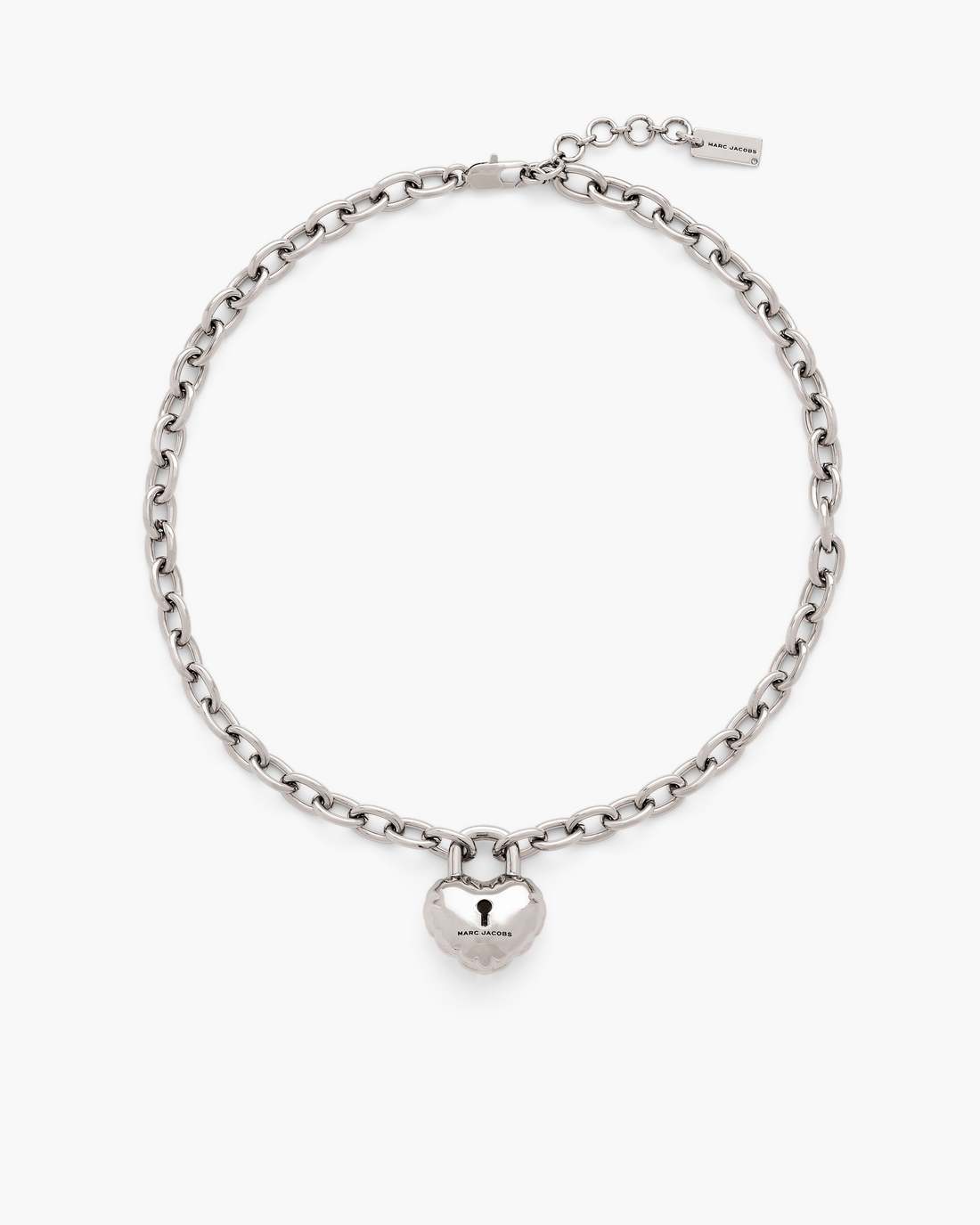 The Heart Balloon Necklace Light Antique Silver