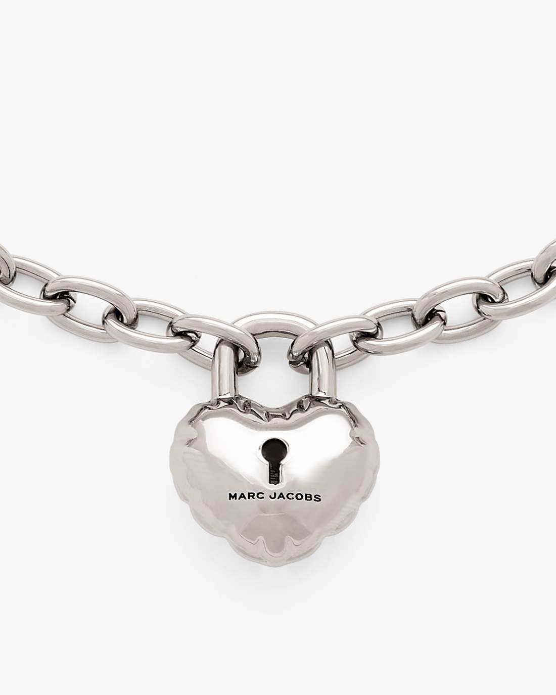 The Heart Balloon Necklace Light Antique Silver