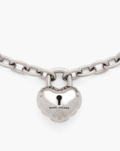 The Heart Balloon Necklace Light Antique Silver