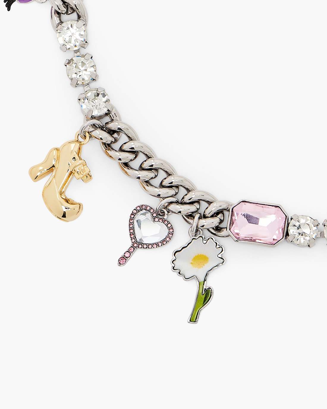 The Dollhouse Charm Necklace Silver/Multi