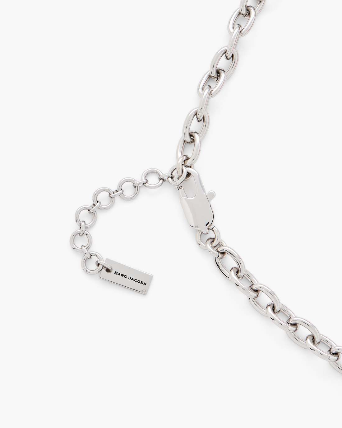 The Sticker Charm Statement Necklace Silver Multi