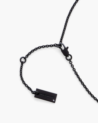 The Daisy Pave Necklace Black/Black Crystal