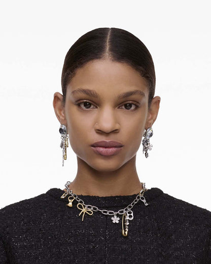 The Grunge Glam Charm Necklace Gold/Silver