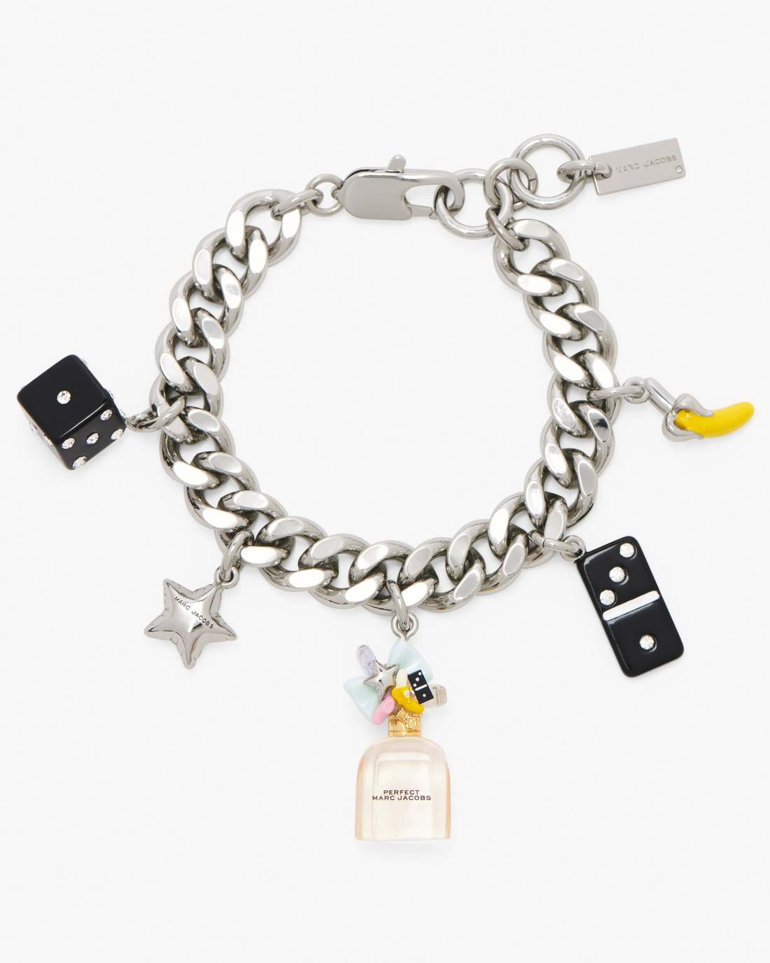 Perfect Charm Bracelet Silver/Pink Multi