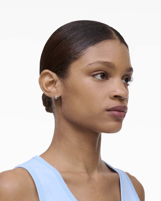 The Daisy Earrings Silver/Crystal