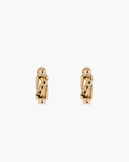 The Dual Hoop Earrings Gold