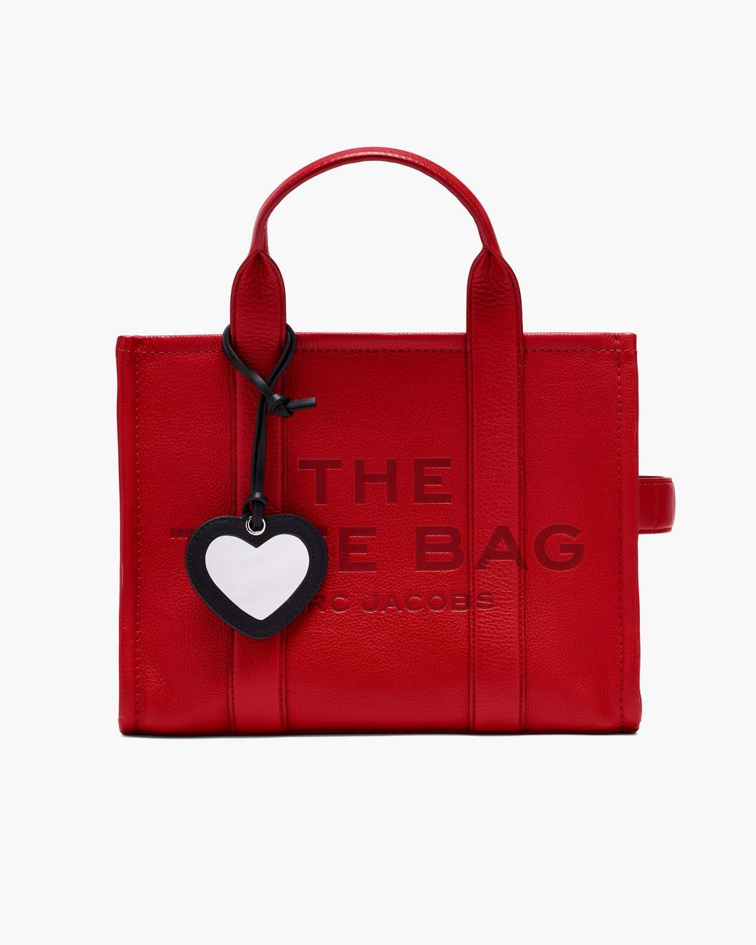 The Heart Mirror Bag Charm Black