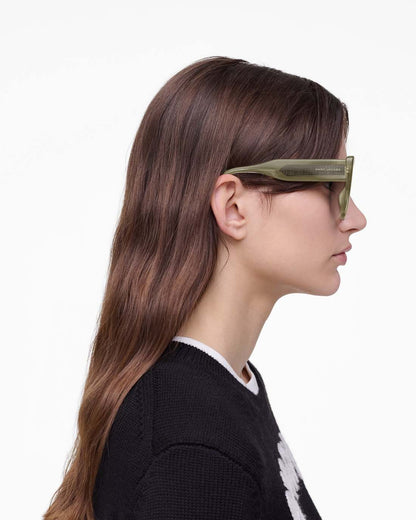The J Marc Square Sunglasses Olive