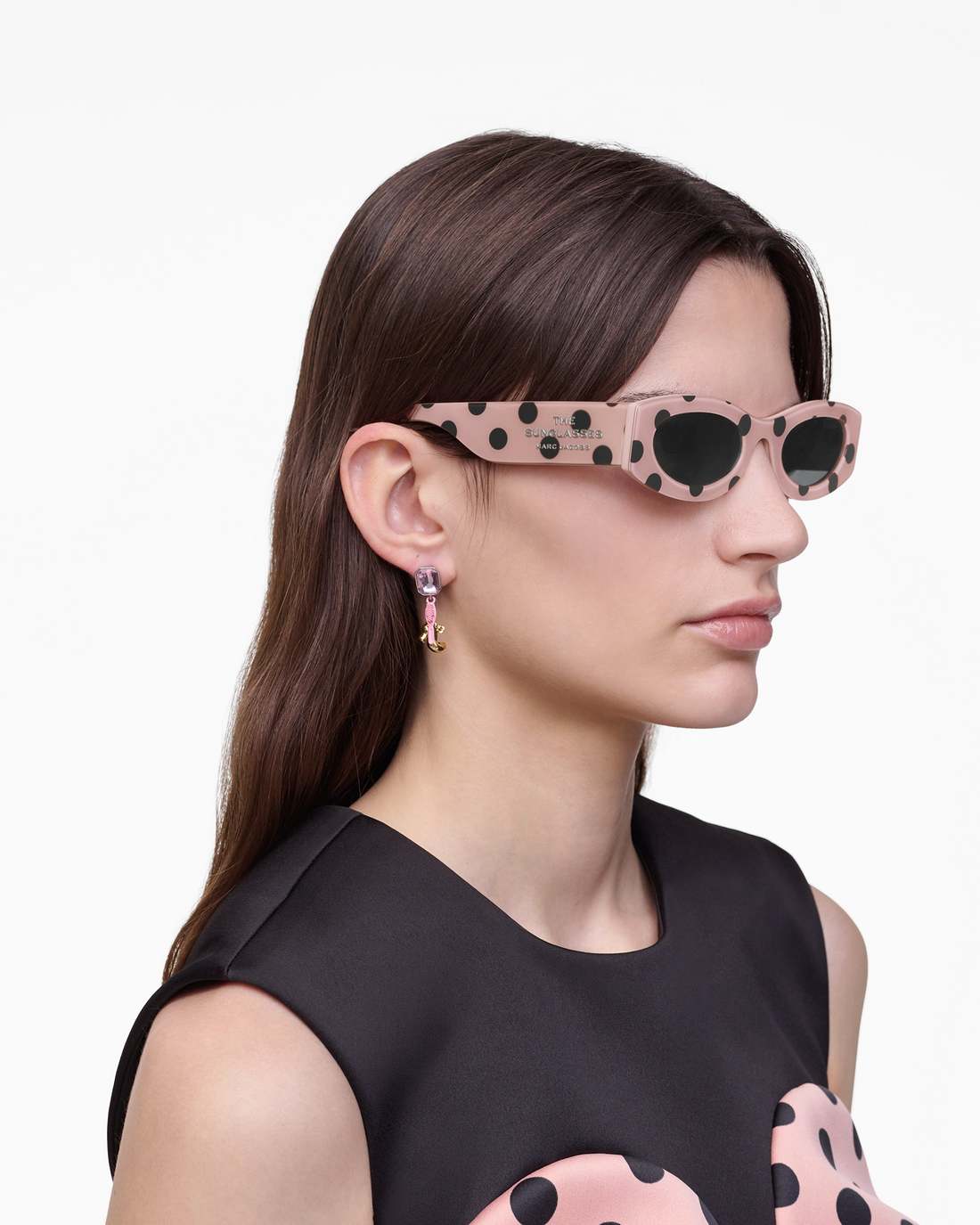 The Oval Sunglasses Peach Multi