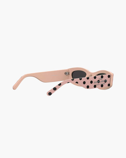 The Oval Sunglasses Peach Multi
