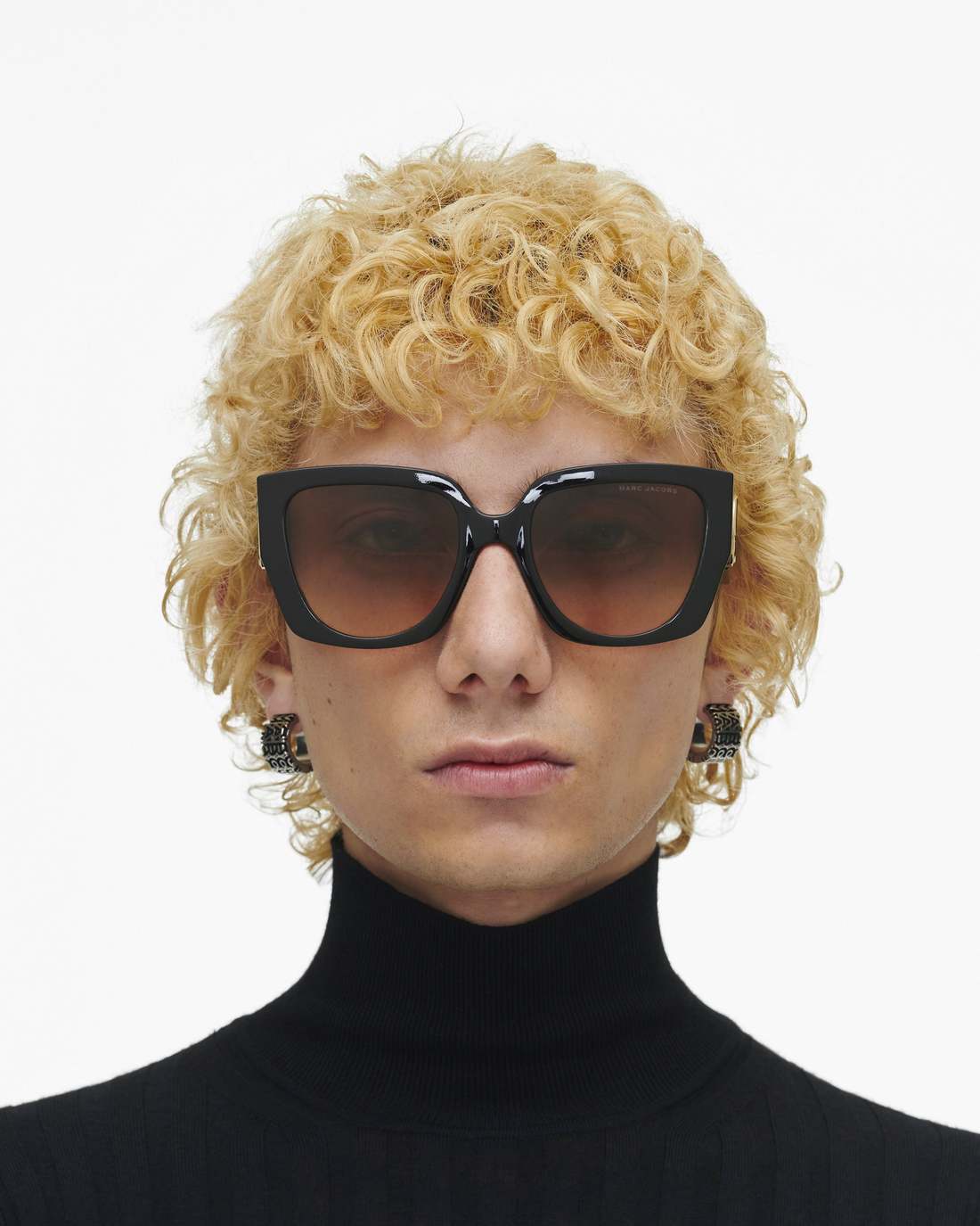 The J Marc Square Cutout Sunglasses Black