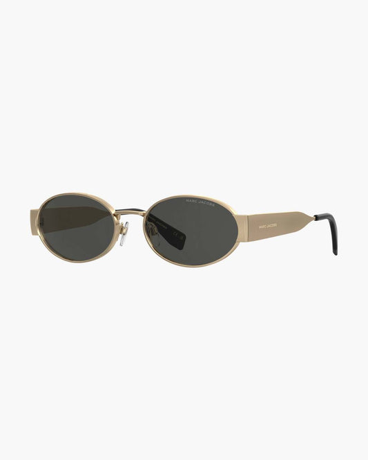 The Classic Logo Round Sunglasses Black/Gold