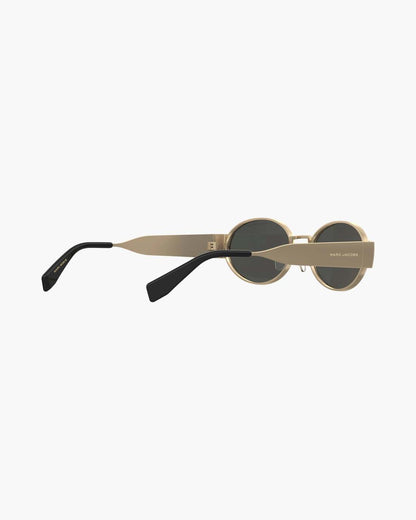 The Classic Logo Round Sunglasses Black/Gold