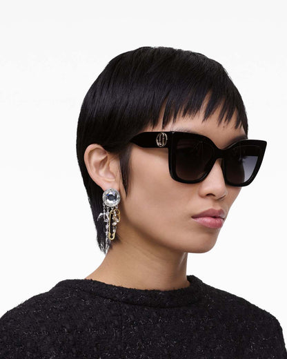 The J Marc Square Sunglasses Black