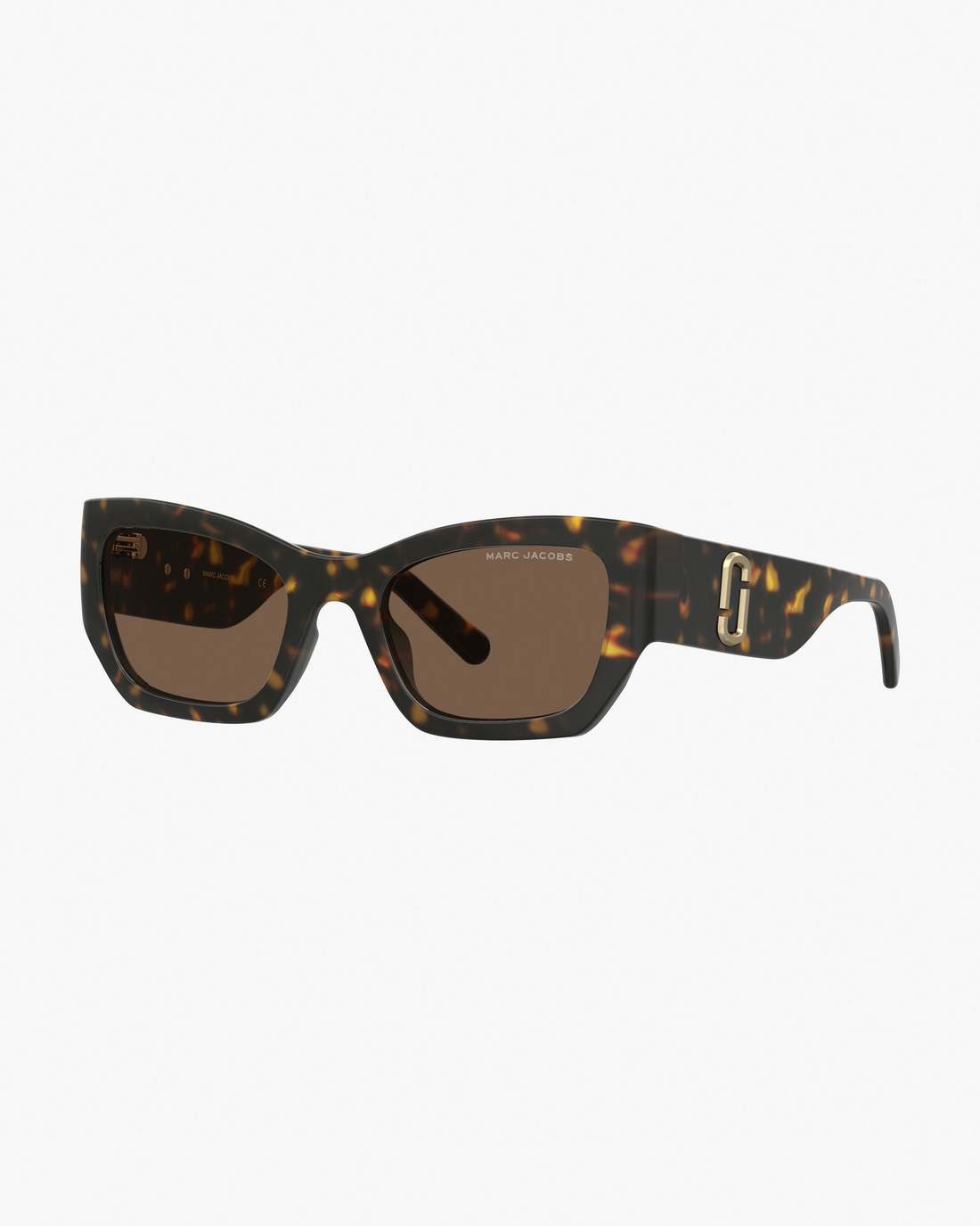 The J Marc Square Cat Eye Sunglasses Havana