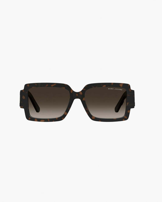 The Bold Logo Square Sunglasses Havana