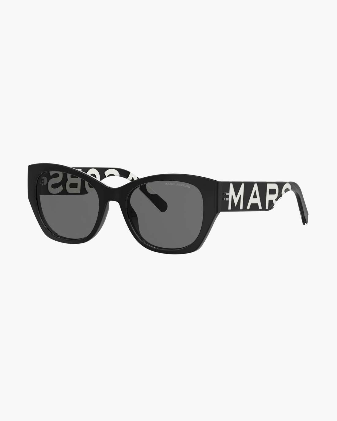 The Bold Logo Square Cat Eye Sunglasses Black/White