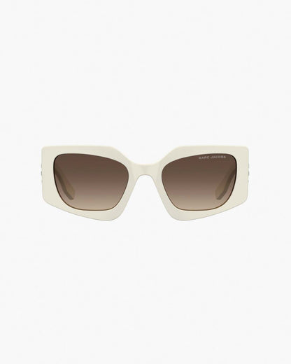 The Square Cat Eye Sunglasses Ivory