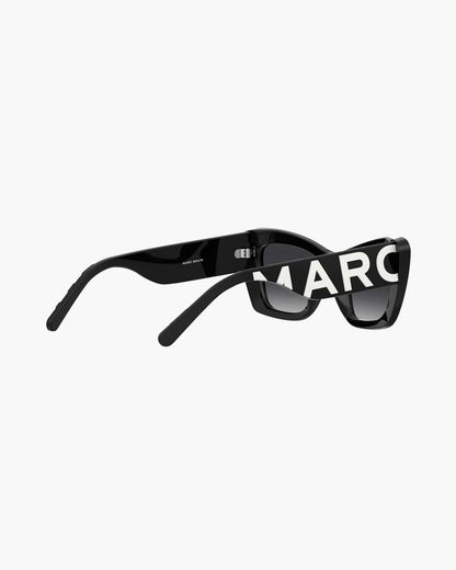 The Bold Logo Cat Eye Sunglasses Black/White