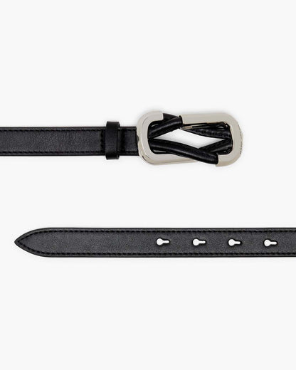 The Dual Belt Black/Silver