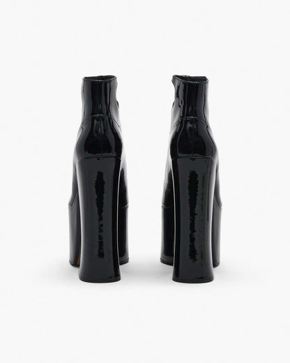 The Patent Leather Kiki Ankle Boot Black