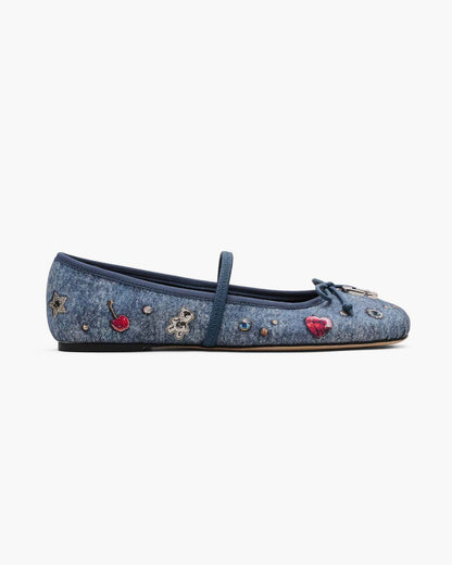 The Trinket Charm Sabrina Ballerina Medium Wash Multi