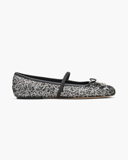 The Sequin Sabrina Ballerina Silver