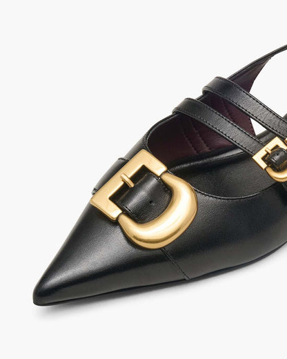 The Doll Shoe Slingback Black