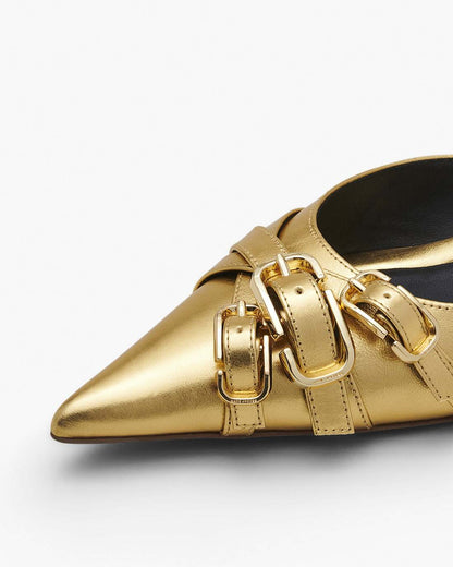 The Emma Kitten Heel Shiny Gold