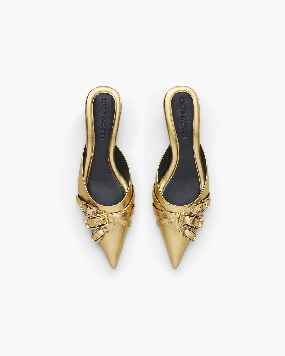 The Emma Kitten Heel Shiny Gold