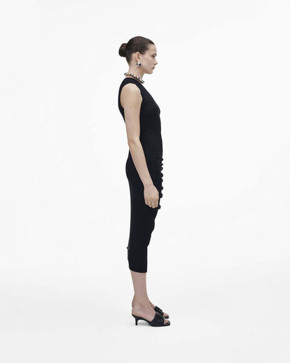 The Leather J Marc Heeled Sandal Black