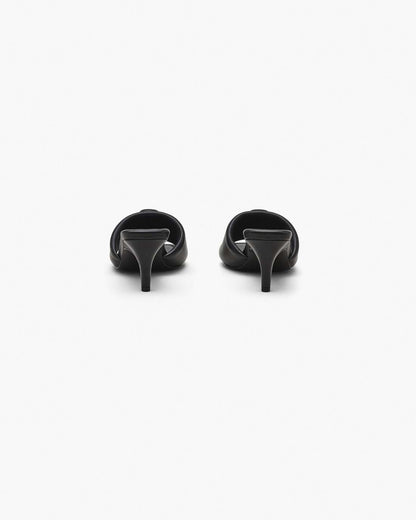 The Leather J Marc Heeled Sandal Black