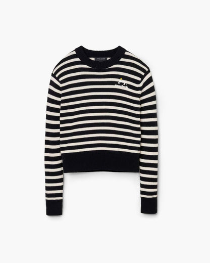 Joy Striped Crewneck Black/White