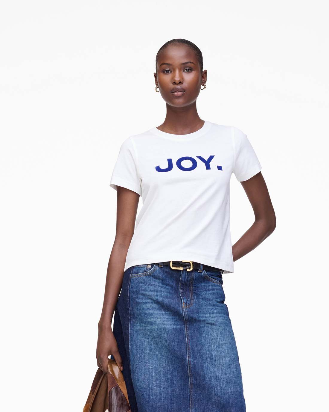 Joy. Slim Tee White