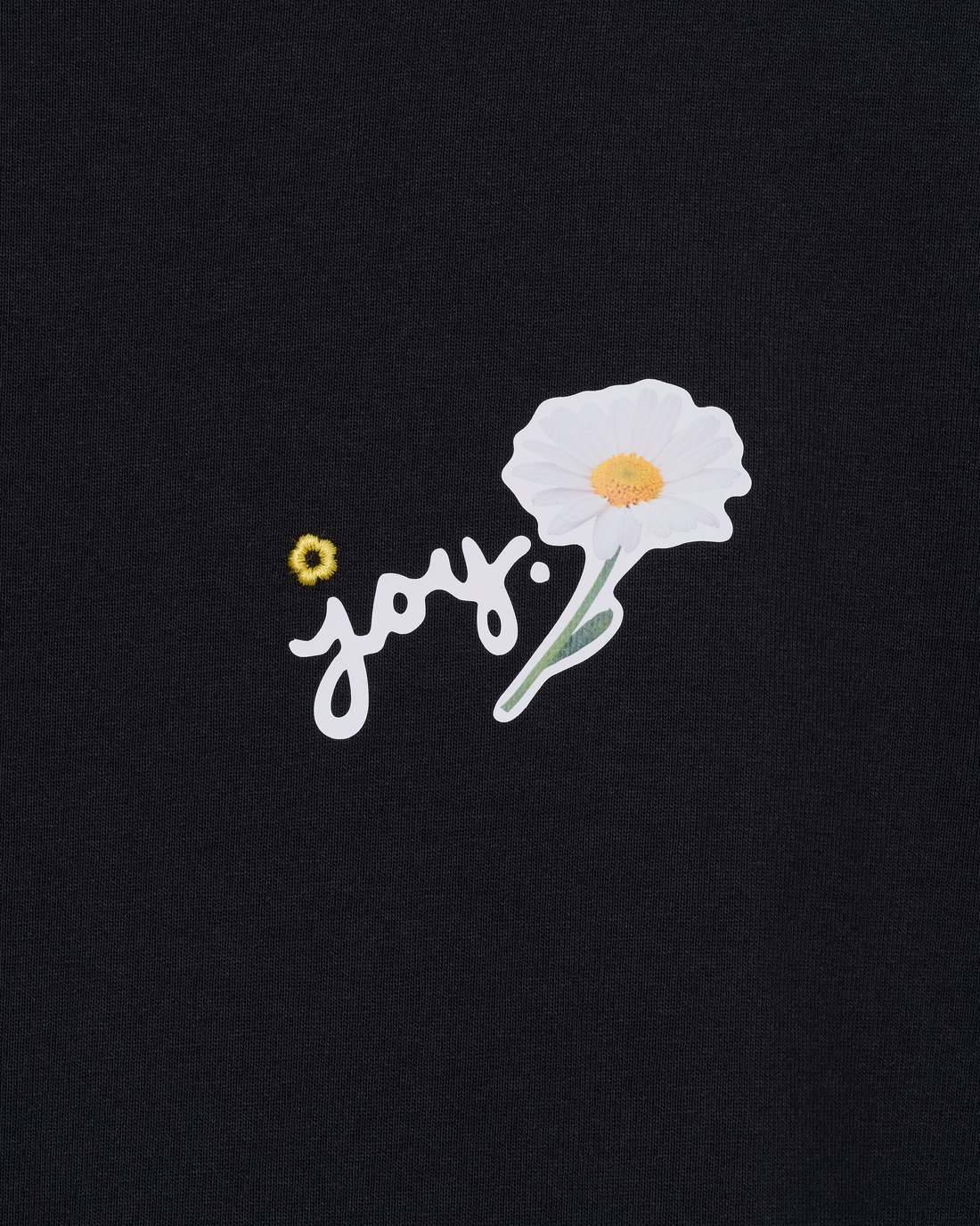 Marc Is Joy Daisy Baby Tee Black