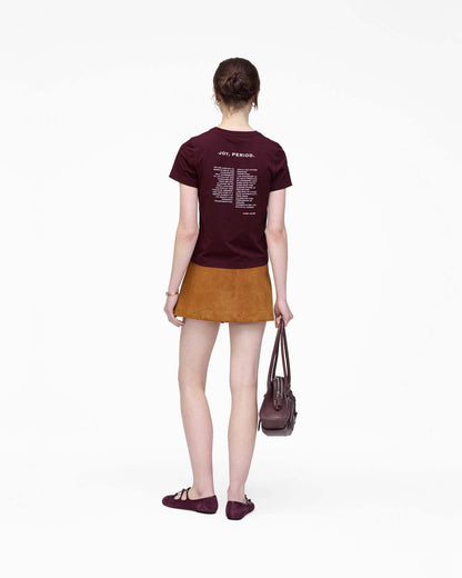 Joy. Slim Tee Dark Plum