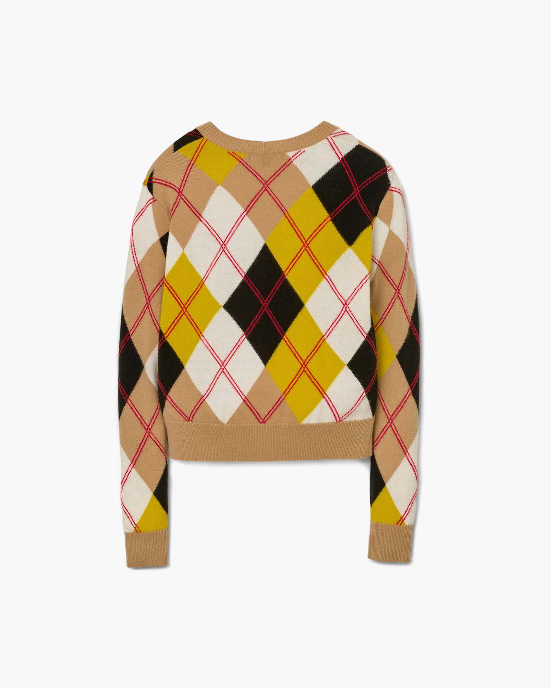 Preppy Daisy Argyle Crewneck Joy Yellow Multi