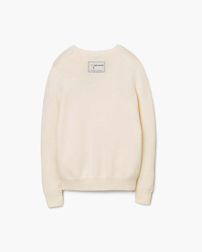 Marc Is Joy Jacquard Crewneck Ivory