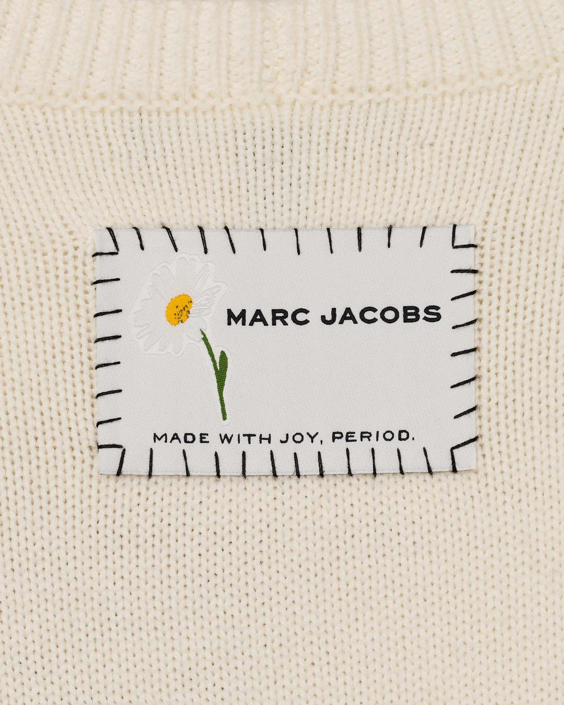 Marc Is Joy Jacquard Crewneck Ivory