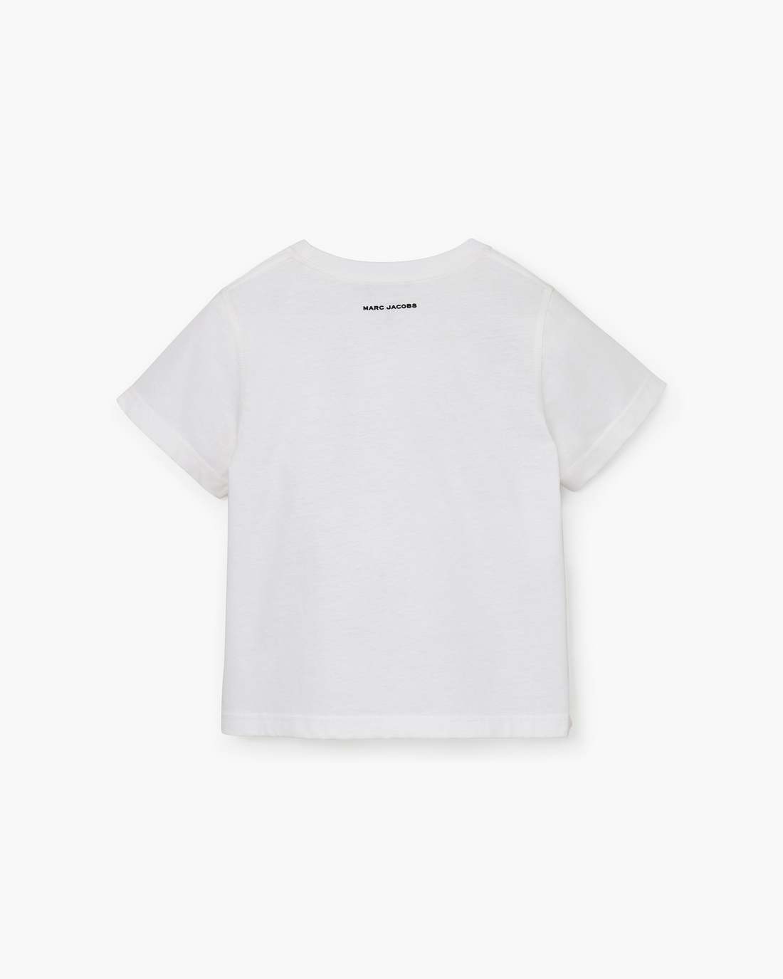 Trompe L'Oeil Eyelet Slim Tee White Multi