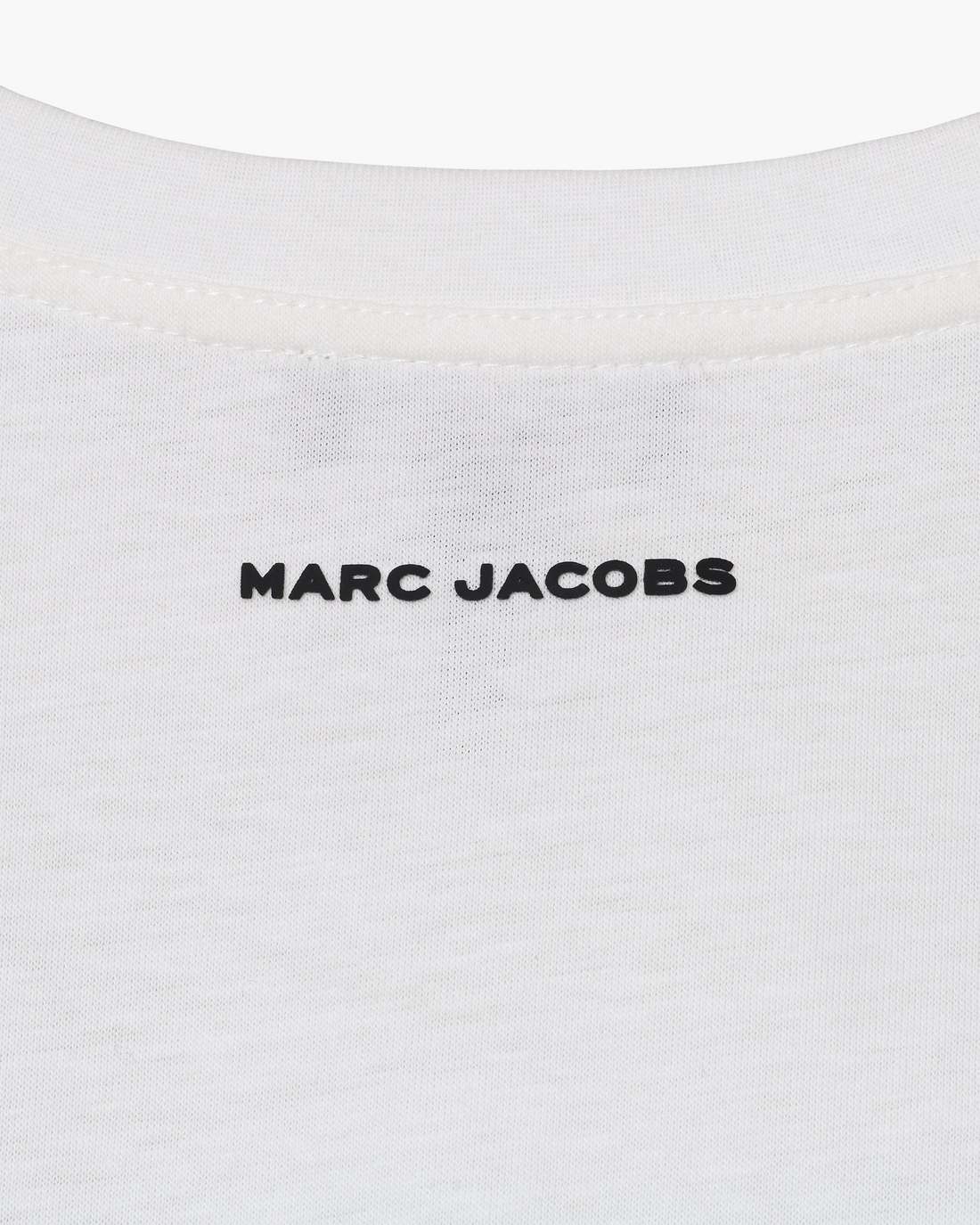 Trompe L'Oeil Eyelet Slim Tee White Multi