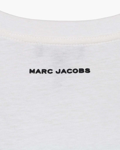 Trompe L'Oeil Eyelet Slim Tee White Multi