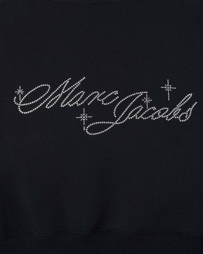 Charm Cropped Hoodie Black