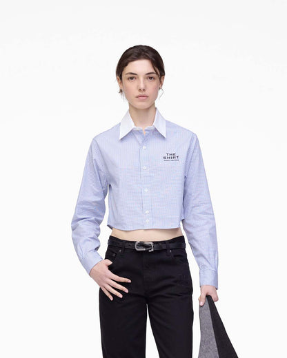 The Cropped Femme Shirt Blue Multi