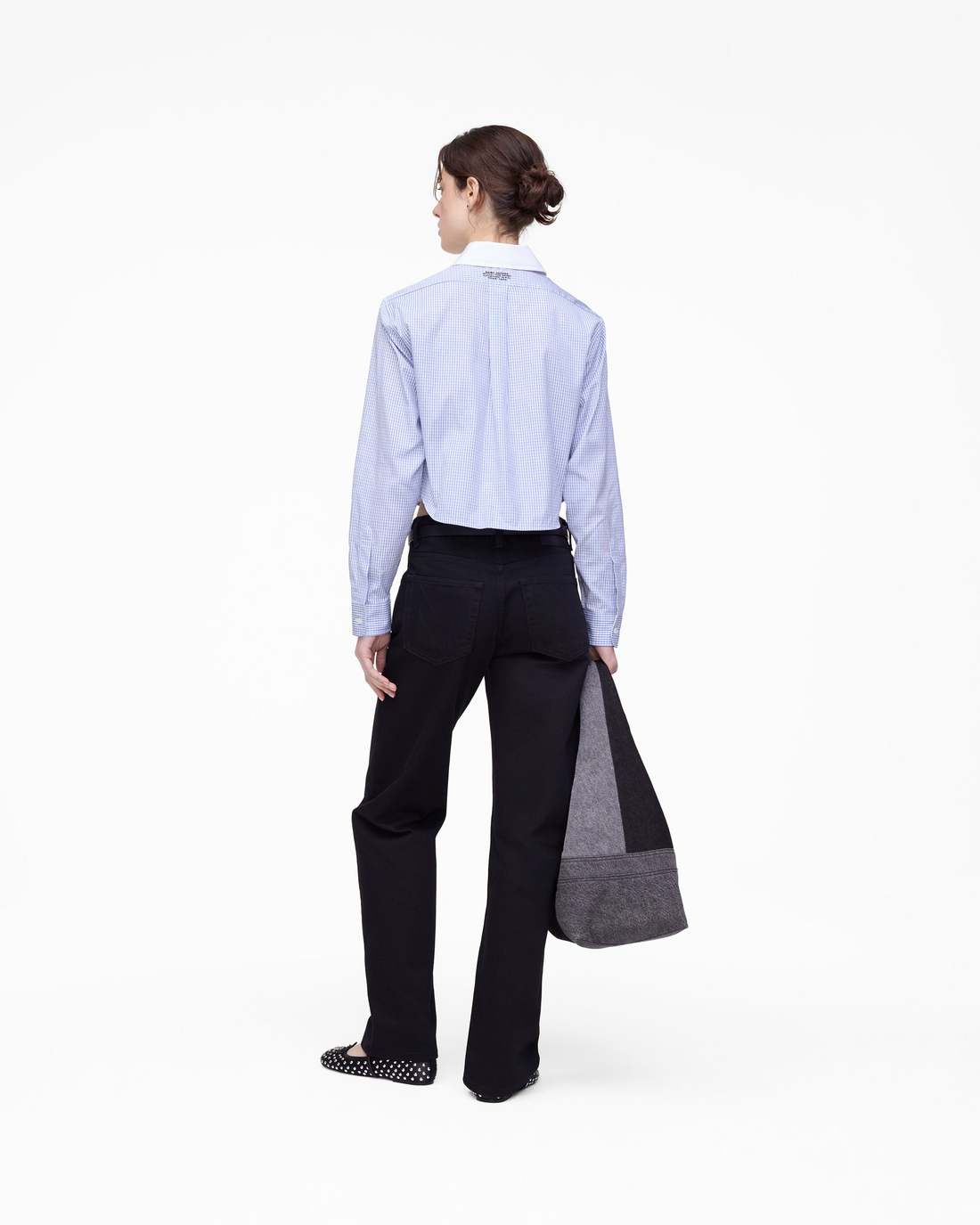 The Cropped Femme Shirt Blue Multi