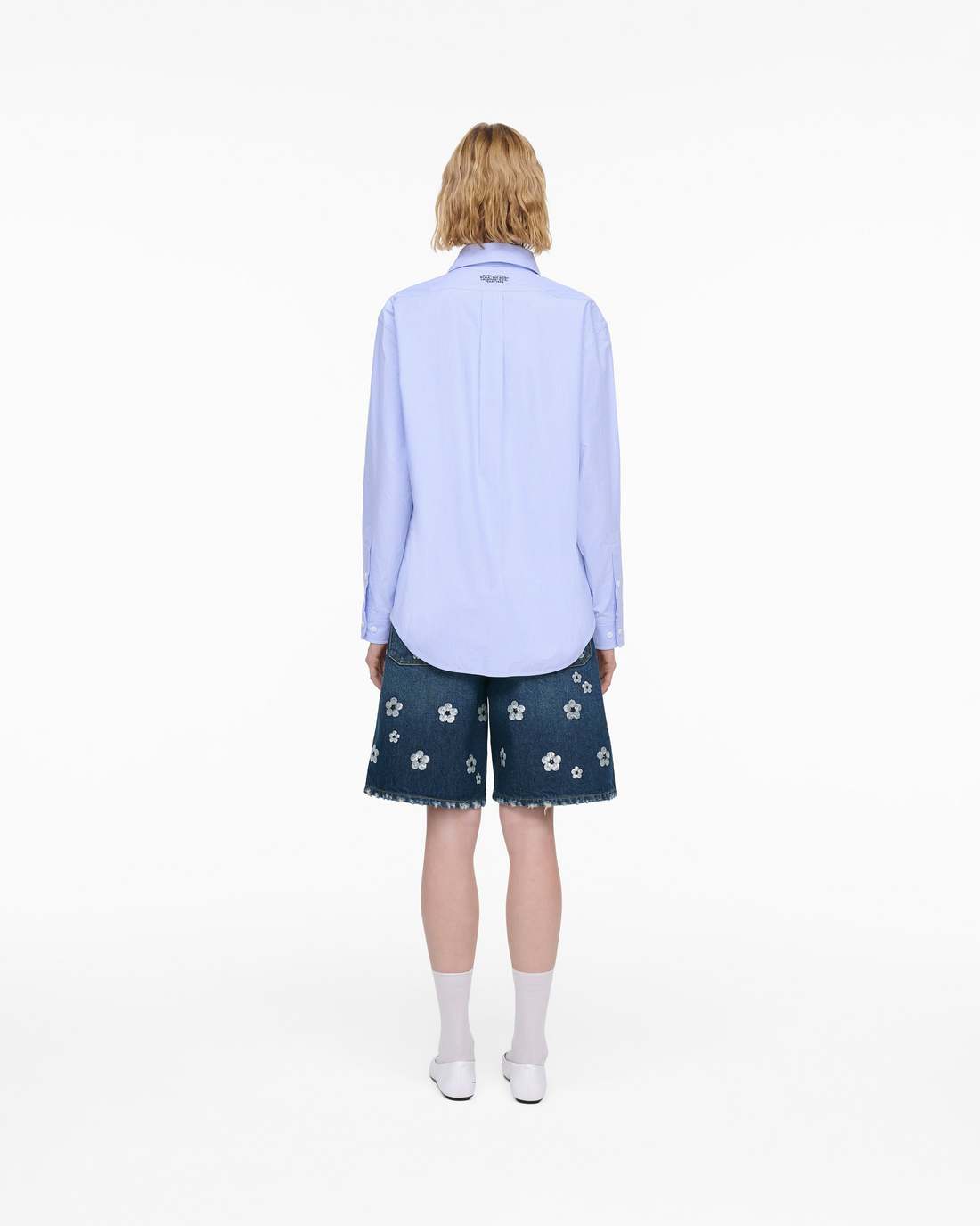 THE STRIPED SHIRT Sky Blue